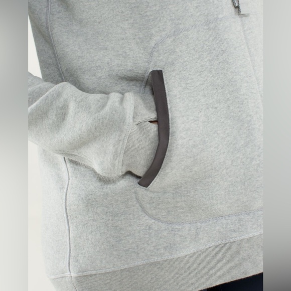 Lululemon Avenue Pullover in Heathered Light Grey / Soot Light - Picture 3 of 16